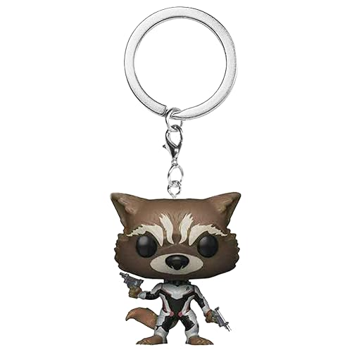 OBLRXM Fun Llavero: Rocket Raccoon Llavero - Minifigura de Vinilo para Coleccionistas, Fans de Cine - Minifigura, Juguetes para Niños y Adultos - Guardianes de la Galaxia 3
