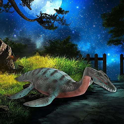 OCENCO Figuras de dinosaurio marino, juguete de plástico prehistórico, monstruo de mar profundo, para decoración de pasteles, recuerdos de fiesta (Hibasaurus, 160 g)