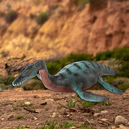 OCENCO Figuras de dinosaurio marino, juguete de plástico prehistórico, monstruo de mar profundo, para decoración de pasteles, recuerdos de fiesta (Hibasaurus, 160 g)