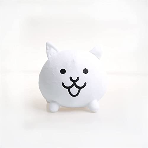 OOTDAY The Battle Cats Plush, The Battle Cats Neko Stuffed Toy Plush Doll, Cat Shape Design Sofa Pillow Decoration Doll, Nyanko Great War Stuffed Plush Cat for Kids Fans Collectible Gifts