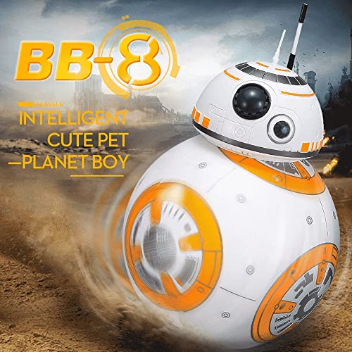 OOVOO Star Wars BB-8 RC Robot De Control Remoto Inteligentes Droide Astromecánico Rodante Juguetes Acción Figura del Despertar Fuerza Bola Robot con Sonido