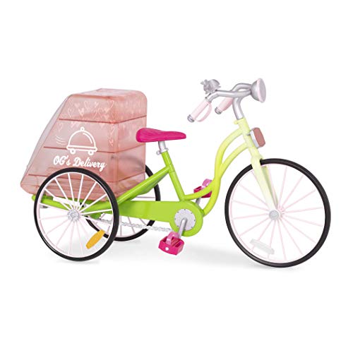 Our Generation BD37963Z - Bicicleta entrega a domicilio para muñecas