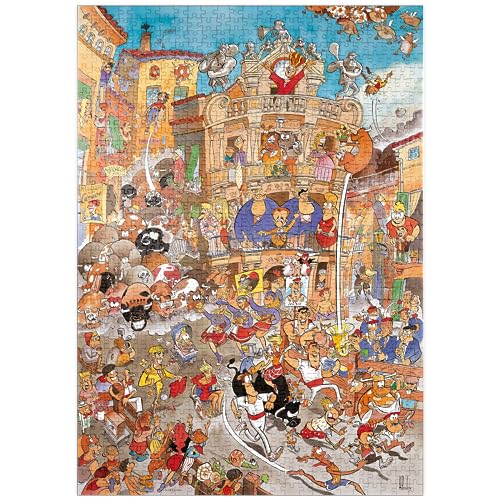 Pamplona - Hugo Prades - Premium 1000 Piezas Puzzles - Colección Especial MyPuzzle de Heye Puzzle