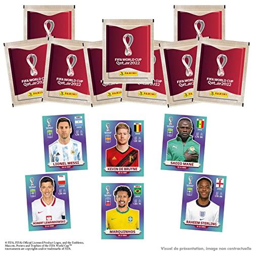 Panini recolectando 100 tarjetas de colecci�n - Copa Mundial 2022