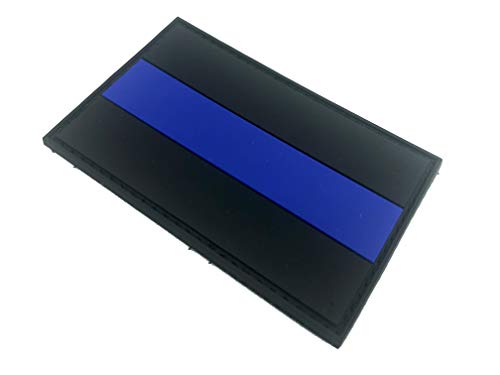 Parche azul fino de la moral del PVC de la policía Paintball Airsoft de la línea