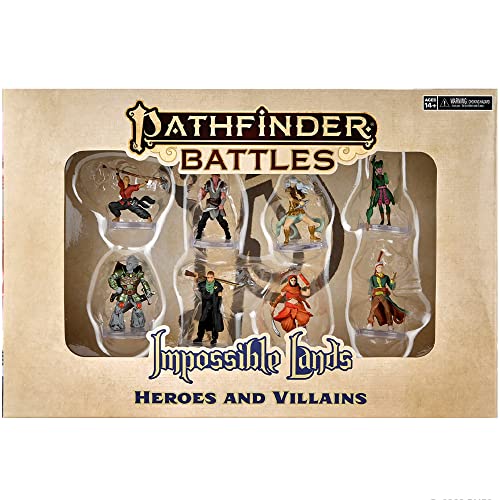 Pathfinder Battles Pack de 8 miniaturas Impossible Lands - Heroes and Villains Boxed Set