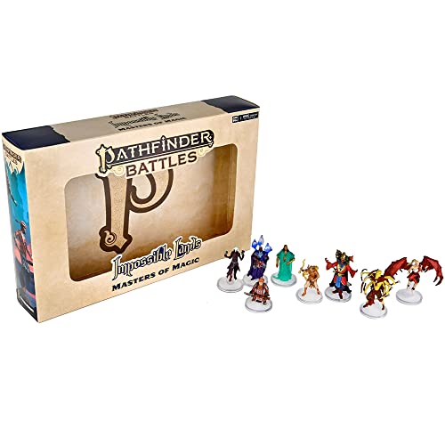 Pathfinder Battles Pack de 8 miniaturas Impossible Lands - Masters of Magic Boxed Set