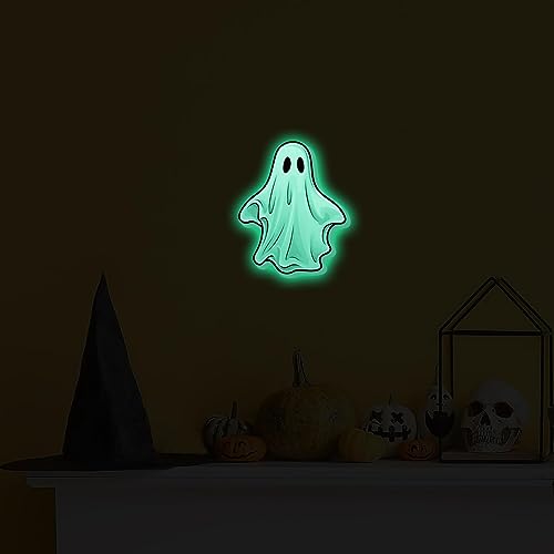 Pegatinas de pared de fantasmas de Halloween - Calcomanías de ventana de fantasma espeluznante, suministros de Halloween, familias, amigos, familiares, compañeros de clase y colegas KOT-au