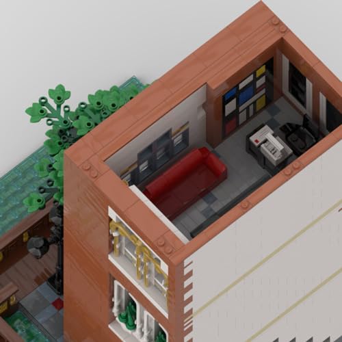 Peiro Bloques de construcción modulares de la casa,Modelo de construcción final de Venecia,Juego de edificios modulares para niños y adultos, bloques de sujeción casa compatible con piezas Lego-25989