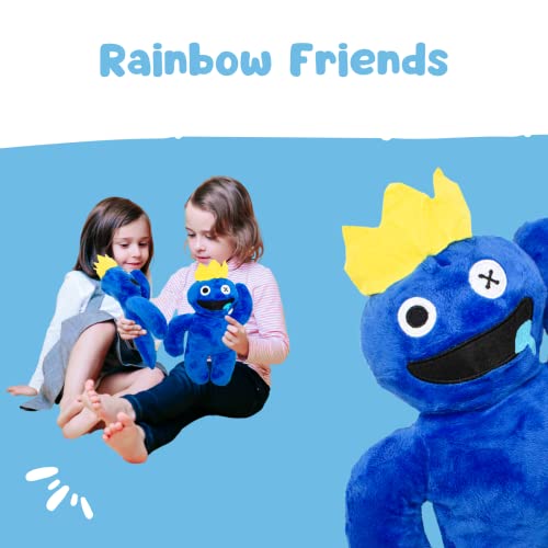 Peluche Rainbow Friends. Muñeco de Amigos del Arcoiris. Juguete de Videojuego de Terror. Regalo Infantil para Niños en Navidad, Cumpleaños. (Blue, Azul, 30 cm)