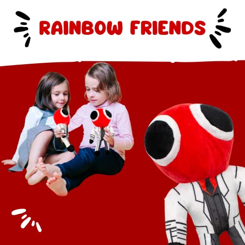 Peluche Rainbow Friends. Muñeco de Amigos del Arcoiris. Juguete de Videojuego de Terror. Regalo Infantil para Niños en Navidad, Cumpleaños (Rojo, Red, 30 cm)
