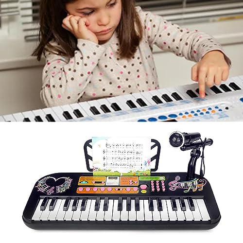 Piano Digital Electrónico, Sentido del Ritmo Desarrolla la Función de Grabación y Reproducción del Teclado Electrónico para que los Niños Aprendan Música (37 teclas 2 modos)