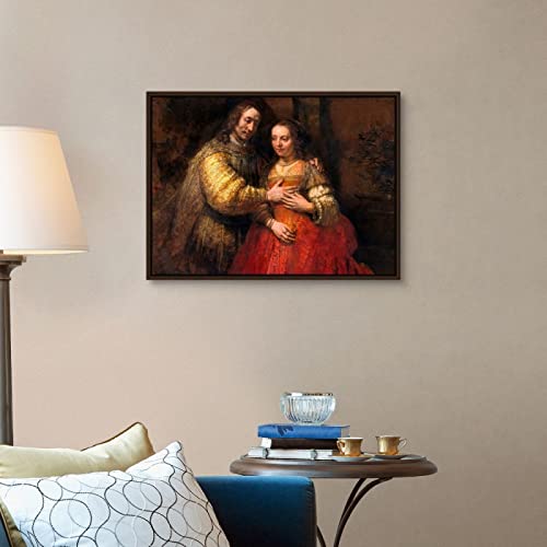 Pintar por Numeros Adultos, Niños, DIY Paint by Numbers,@ — Retrato de una pareja como figuras del Antiguo Testamento conocidas como la novia judía, por Rembrandt van Rijn