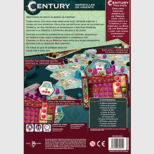 Plan B Games Century Maravillas de Oriente - Juego de mesa en Español