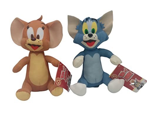 Play by Play Tom y Jerry - Pack 2 Peluches Gato Tom y Ratón Jerry 20 cm