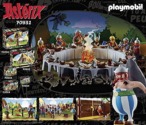 PLAYMOBIL 70931 Asterix Banquete de la Aldea, Juguetes para niños a Partir de 5 años, Multicolor