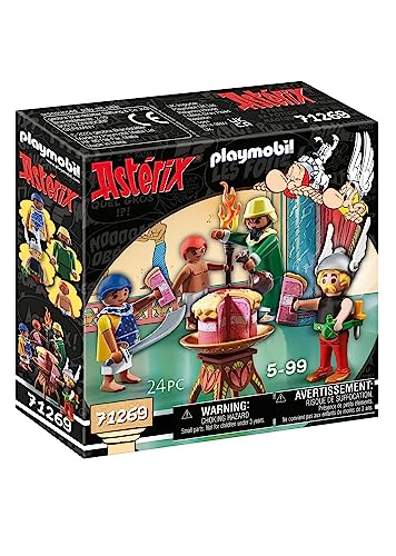 PLAYMOBIL Asterix 71269 Paletabis y la Tarta envenenada, el catador de Cleopatra y Paletabis, Juguete para niños a Partir de 5 años
