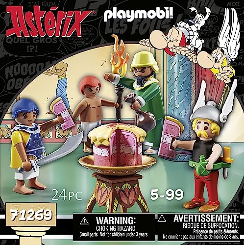 PLAYMOBIL Asterix 71269 Paletabis y la Tarta envenenada, el catador de Cleopatra y Paletabis, Juguete para niños a Partir de 5 años