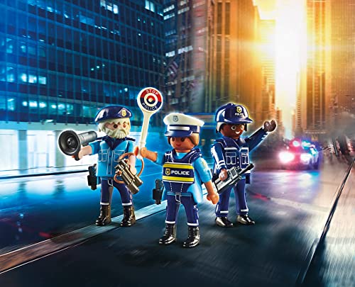 PLAYMOBIL City Action 70669 Set Figuras Policía, para niños de 4 a 10 años