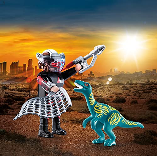 PLAYMOBIL Dino Rise DuoPack Velociraptor y Saqueador, a Partir de 4 años