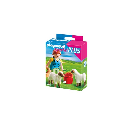 Playmobil Especiales Plus - Recolectora con ovejas (4765) - Recolectora con ovejas , Playsets de figuras de juguete, 10 x 3,5 x 12,5 cm, (4765)