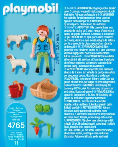Playmobil Especiales Plus - Recolectora con ovejas (4765) - Recolectora con ovejas , Playsets de figuras de juguete, 10 x 3,5 x 12,5 cm, (4765)