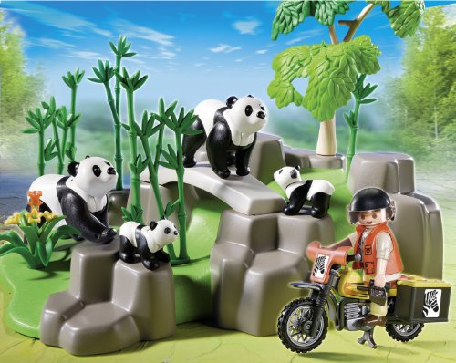 Playmobil Vida Salvaje - Wild Life Pandas en el Bosque de Bambú Playsets (Playmobil 5414)