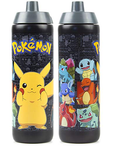 Pokemon Botella de agua Niños Pikachu 724ml Taza bebida deportes plástic Un tamaño