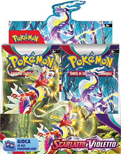 Pokémon- Expositor Escarlata y Violeta del GCC (36 Sobres de expansión), edición en Italiano (184-61322)