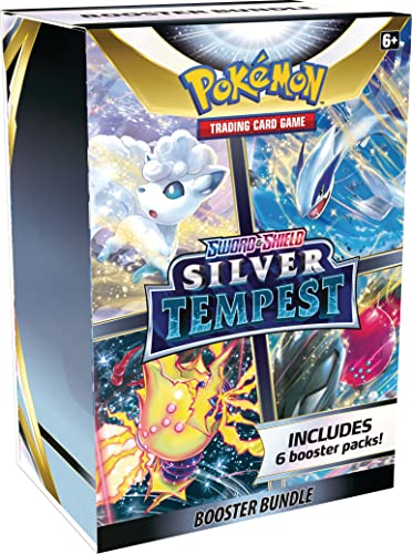 Pokemon TCG: Espada y Escudo – Paquete de Refuerzo de tempestad de Plata, 6 Unidades (Paquete de 1)