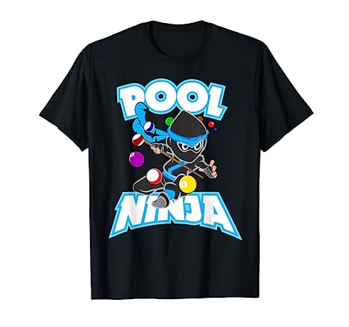 Pool Ninja Billar Juego de Billar Jugador Camiseta