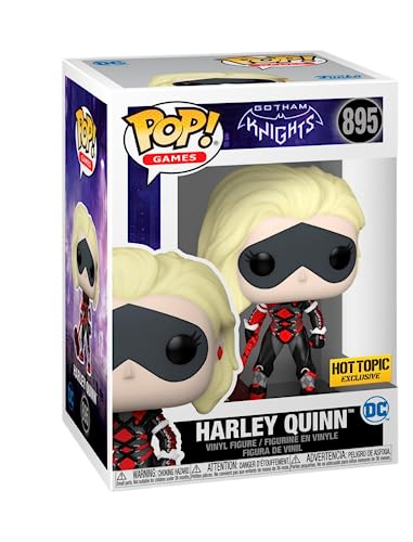 POP! Games Gotham Knights Harley Quinn - Figura de vinilo exclusiva con un protector pop compatible