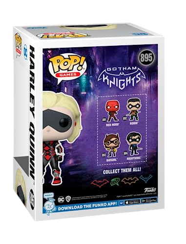 POP! Games Gotham Knights Harley Quinn - Figura de vinilo exclusiva con un protector pop compatible