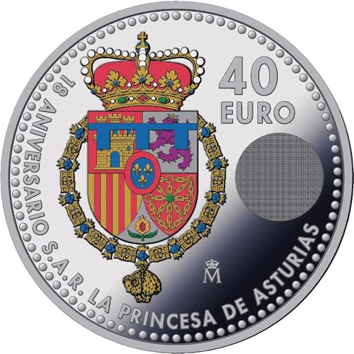 Power Coin Princesa Leonor Moneda Plata 40€ Euro Spain 2023