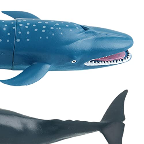 predolo Figuras de Ballenas en El, Tiburones, Vida Juguetes Educativos Marinos para Niños, Ballena de Cabeza Arqueada, Tigre Tiburón Ballena