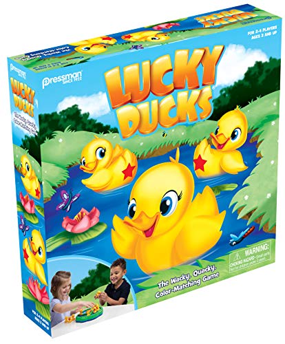 Pressman Toy Lucky Ducks -- The Memory and Matching Game that Moves