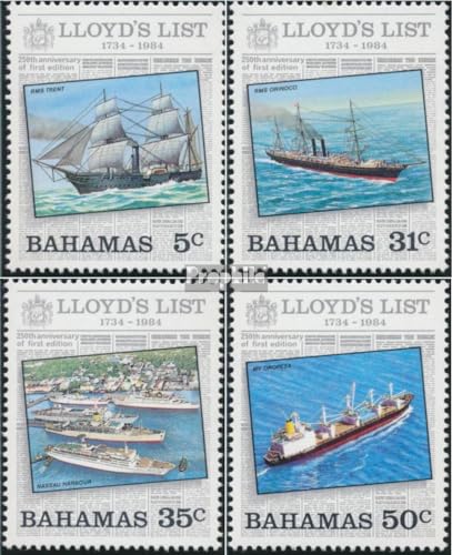 Prophila Collection Bahamas 561-564 (Completa.edición.) 1984 Lloyds Lista (Sellos para los coleccionistas) Marinero