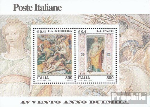 Prophila Collection Italia Bloque 25 (Completa.edición.) 2000 año 2000 - Guerra y Paz (Sellos para los coleccionistas)