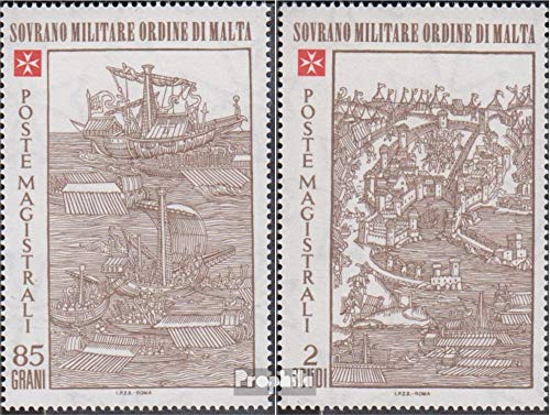 Prophila Collection Malta (SMOM) Catálogo-No..: 186-187 (Completa.edición.) 1980 Sitio por Rhodos (Sellos para los coleccionistas) Militar