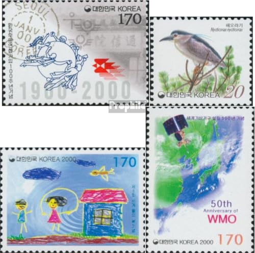 Prophila Collection Sur-Corea 2070,2071,2086,2087 (Completa.edición.) 2000 UPU, Nachtreiher, Agua, omm (Sellos para los coleccionistas) Aves