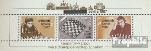 Prophila Collection Suriname block46 (Completa.edición.) 1987 ajedrez WM Sevilla (Sellos para los coleccionistas) ajedrez