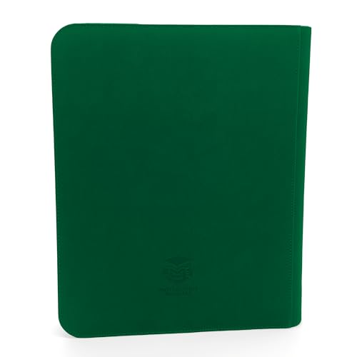 Protect Your Monsters Premium TopLoader - Carpeta con 9 compartimentos para cartas coleccionables (216 compartimentos), color verde