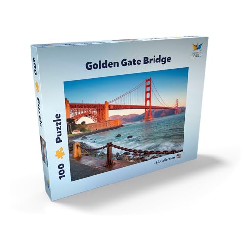 Puente Golden Gate Al Amanecer - San Francisco, California, EE.UU. - Premium 200 Piezas Puzzles - Colección Especial MyPuzzle de Starnberger Spiele