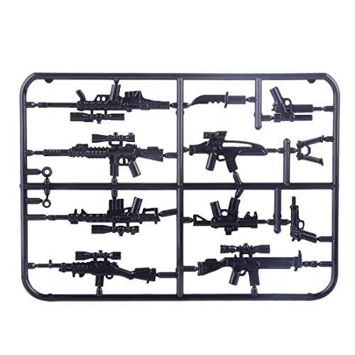 Purfresh Juego de 392 piezas de armas militares de guerra WW2 para niños, minisoldados SWAT, compatibles con Lego