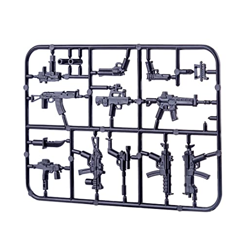 Purfresh Juego de 392 piezas de armas militares de guerra WW2 para niños, minisoldados SWAT, compatibles con Lego