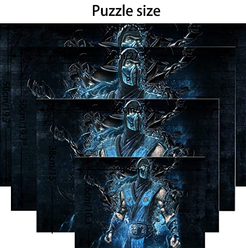 Puzzle 1000 Piezas para Adultos, Puzzle Mortal Kombat, Pequeña Mini Rompecabezas El Regalo Educativo Niños Y Niñas. 38X26cm