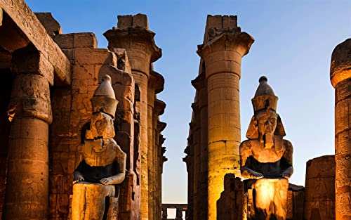 Puzzle 1000 Piezas Vista Nocturna De La Ciudad De Luxor Egipto 75 * 50Cm