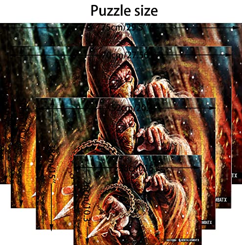 Puzzle Mortal Kombat, Puzzle 1000 Piezas para Adultos, Rompecabezas para Adultos para Niños Adolescentes Juegos Educativos Juguetes Hogar Viajes Regalos 70X50cm