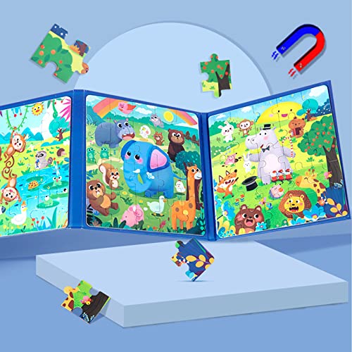 Puzzles Magnético,Puzzles Infantiles,Juguete Educativo Montessori,Juguetes Montessori,Puzzles Educativos para Bebé,Animales Rompecabezas,Juguetes niños 3 4 5 años（El océano）