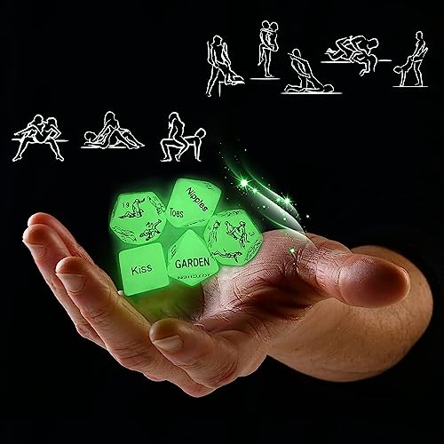 QiKKago Luminous Magic, Los Dados De Plástico Luminosos Verdes Iluminan Tu Tiempo De Juego-W51
